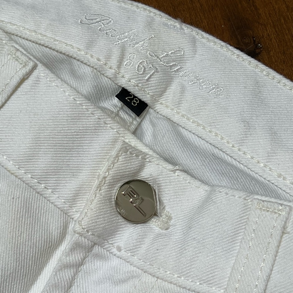 Ralph Lauren Black Label White Denim Jeans